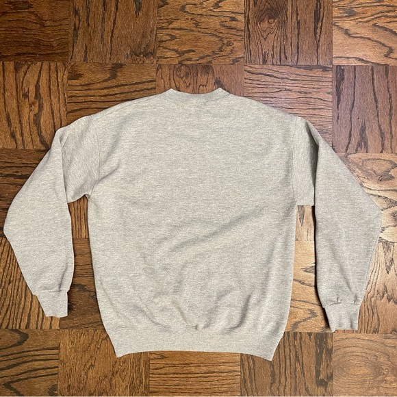 Vintage University of Wisconsin Badgers Crewneck Sweatshirt Gray M Lee Sport 90s - Picture 4 of 6